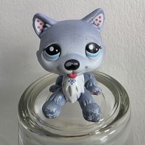 3/$22 HUSKY DOG #1617 - Authentic Littlest Pet Shop - Hasbro LPS